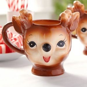 [New In Box] Pottery Barn Reindeer Christmas Mug